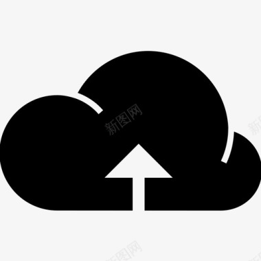 云上传云计算技术图标图标
