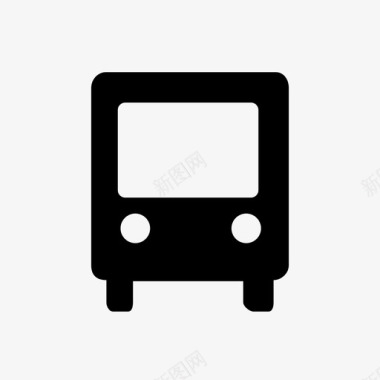 公共汽车机动车公共交通图标图标