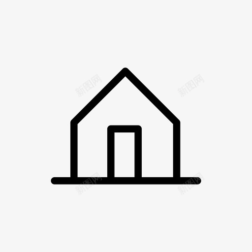 住宅城市家庭图标svg_新图网 https://ixintu.com 住宅 住所 城市 家庭 市政 邻里