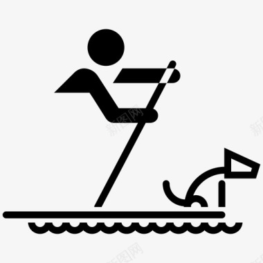 划桨板动物狗图标图标