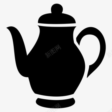茶壶饮料容器图标图标