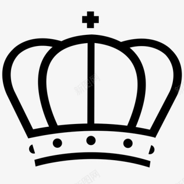 皇冠皇室女王权力教皇图标图标