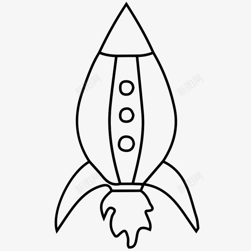 火箭飞行发射图标svg_新图网 https://ixintu.com 发射 太空 旅行 火箭 火箭飞船 飞行