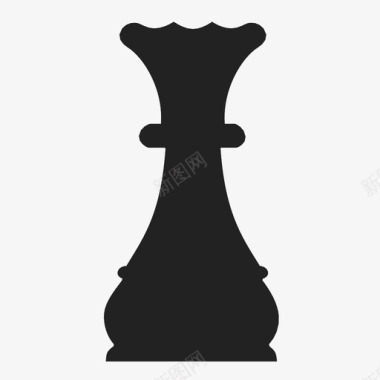 皇后棋盘游戏象棋图标图标