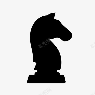 骑士棋盘游戏象棋图标图标