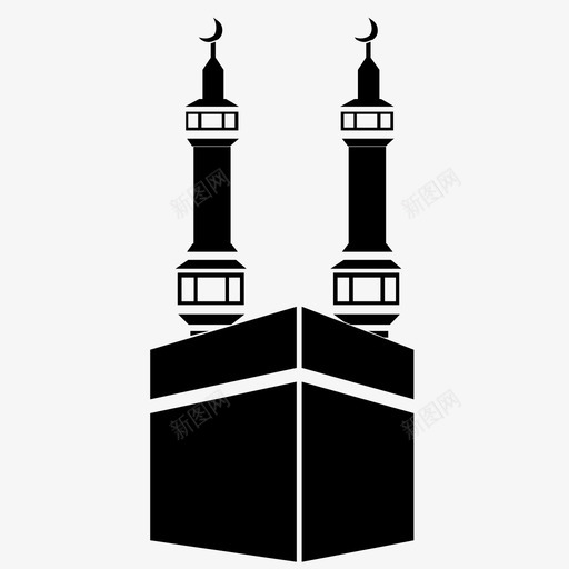 kaaba伊斯兰教地标图标svg_新图网 https://ixintu.com kaaba 伊斯兰教 地标 崇拜 清真寺 祈祷 穆斯林 纪念碑