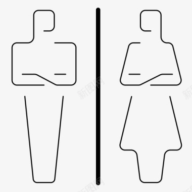 浴室女的男的图标图标