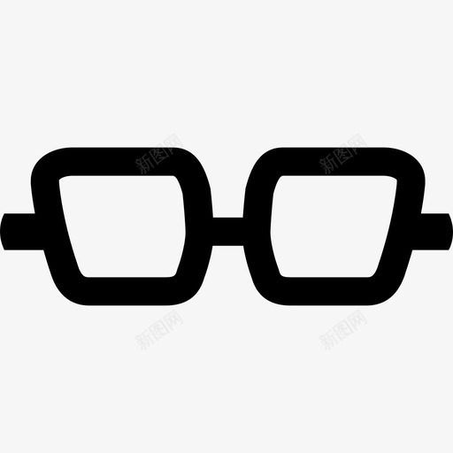 眼镜镜框光学眼镜图标svg_新图网 https://ixintu.com 光学眼镜 眼镜 视力 镜框