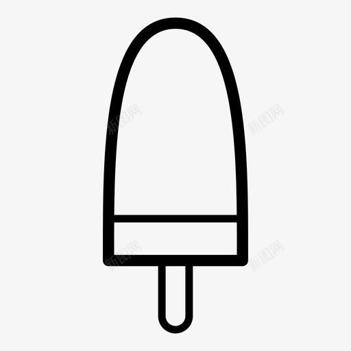 冰棒冷冻冰淇淋图标svg_新图网 https://ixintu.com 冰棒 冰淇淋 冰淇淋棒 冷冻 款待 甜食