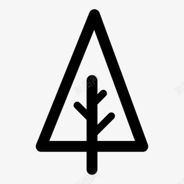 树圣诞树自然图标图标