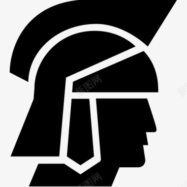 罗马士兵战斗头图标图标