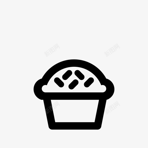 松饼甜点洒布图标svg_新图网 https://ixintu.com 早餐 松饼 洒布 烘焙 烘焙食品 甜点 糖果 纸杯蛋糕 食物