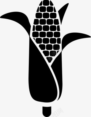 玉米玉米秸秆作物图标图标