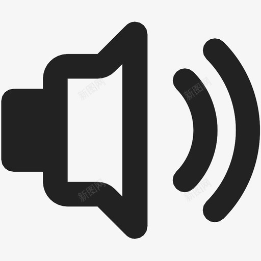 扬声器音频高保真音量声音图标svg_新图网 https://ixintu.com 声音 扬声器 音量 音频 高保真