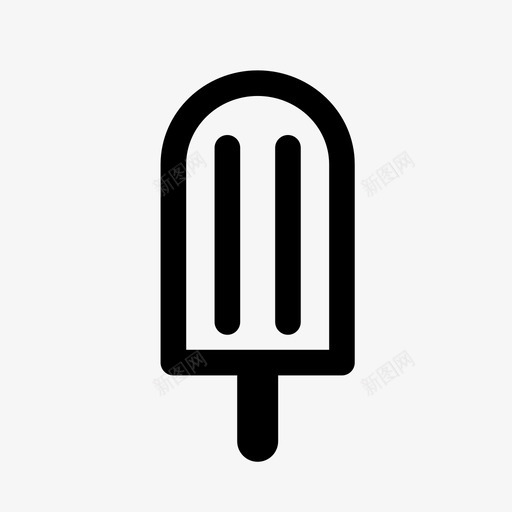 冰淇淋请客甜食图标svg_新图网 https://ixintu.com 冰棒 冰淇淋 冰激凌棒 冷冻 夏季 木材 甜食 请客