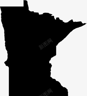 明尼苏达州美国地理位置图标图标