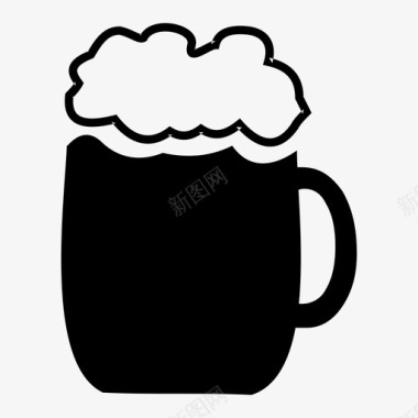 啤酒淡啤酒新鲜图标图标