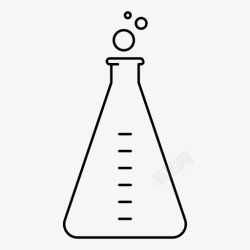 破碎设备烧瓶科学实验图标高清图片