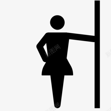 妓女女性卖淫图标图标