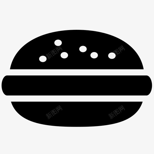 汉堡牛肉小面包快餐烧烤图标svg_新图网 https://ixintu.com 小面包 快餐 汉堡 烧烤 牛肉 肉