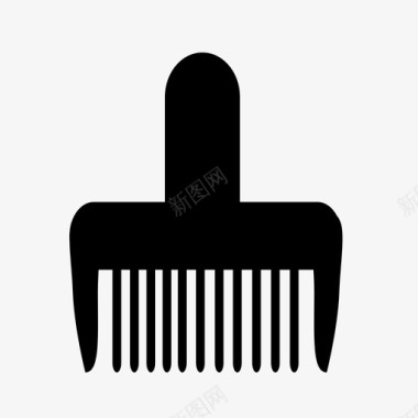 梳子理发师刷子头发理发图标图标
