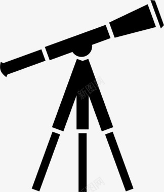 望远镜天文学透镜天文台行星图标图标