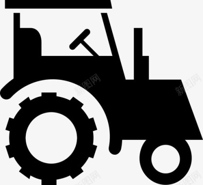 拖拉机农学农场图标图标