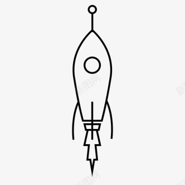 火箭火箭飞船太空船图标图标