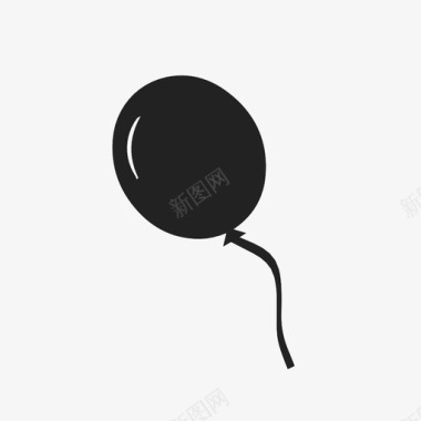 气球漂浮飞行图标图标