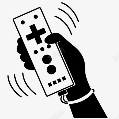 电子游戏控制器手运动传感器图标图标