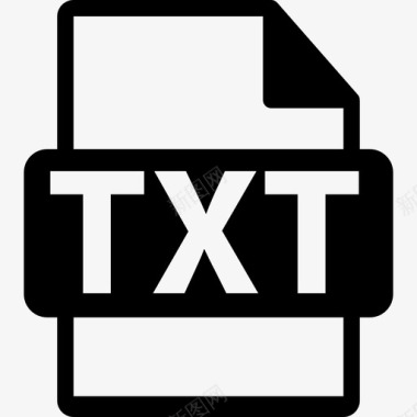 TXT文件符号界面文件格式文本图标图标