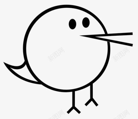 鸟动物青鸟图标图标