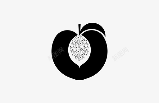 桃子农作物食品图标图标