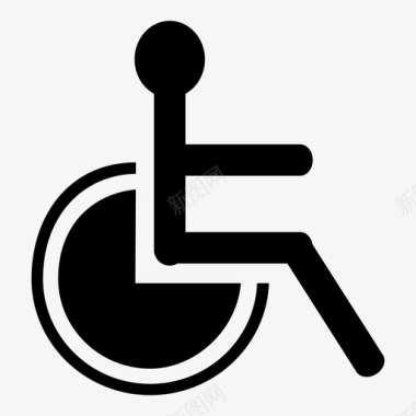 轮椅通道无障碍图标图标