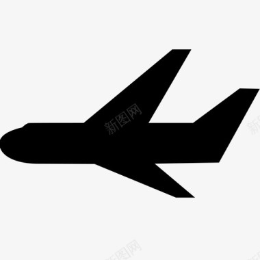 飞机机场航班喷气式飞机运输图标图标