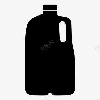 牛奶瓶子瓶盖纸箱奶制品图标图标