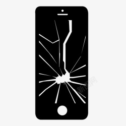 坏了的玻璃图片手机坏了玻璃坏了iphone图标高清图片