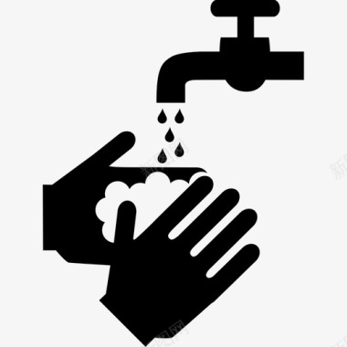 洗手泡泡清洁肥皂水图标图标