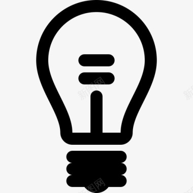 灯泡电灯泡能源图标图标