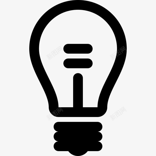 灯泡电灯泡能源图标svg_新图网 https://ixintu.com 公用事业 想法 灯泡 电灯泡 能源
