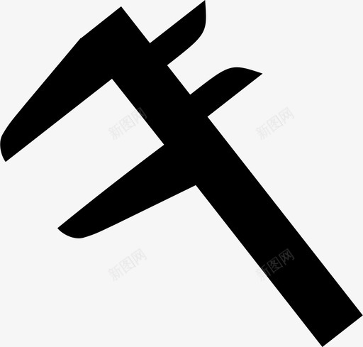 卡尺工程工业图标svg_新图网 https://ixintu.com 制造 卡尺 工业 工具 工程 测量 科学