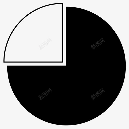 饼图75%业务数据百分比图标svg_新图网 https://ixintu.com 75% 业务 数据 百分比 统计 饼图