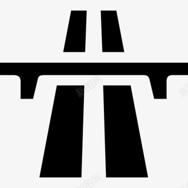 公路桥梁车道图标图标