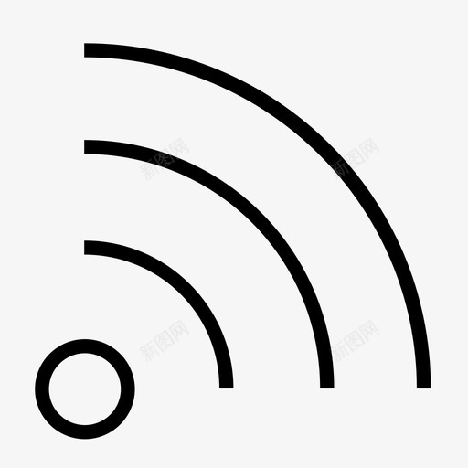 信号馈送rss图标svg_新图网 https://ixintu.com rss wifi 信号 发射机 馈送