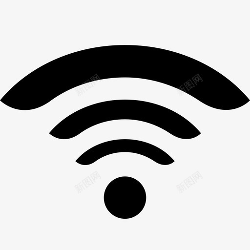 无线声波信号强度图标svg_新图网 https://ixintu.com wifi 互联网 信号强度 信号接收 发射器 声波 扫描仪 无线