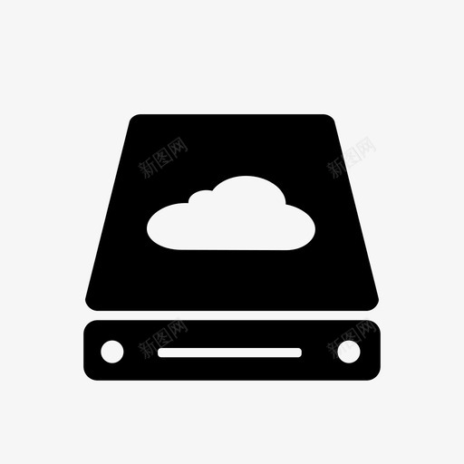 硬盘备份云图标svg_新图网 https://ixintu.com 云 保存 备份 存储 数据 文件 硬盘 磁盘 计算机