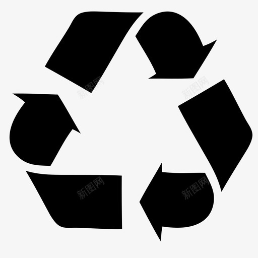 回收环境绿色再利用可持续性图标svg_新图网 https://ixintu.com 再利用 可持续性 回收 环境 符号 绿色