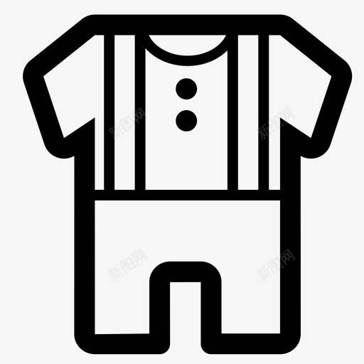 采购产品衣服婴儿衣服图标svg_新图网 https://ixintu.com 吊带 婴儿 时装 服装 衣服 衬衫 裤子 采购产品衣服