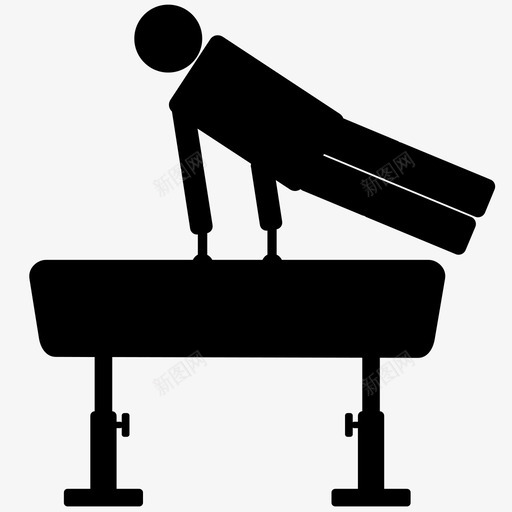 体操运动员体操奥运会图标svg_新图网 https://ixintu.com 个人 体操 体操运动员 奥运会