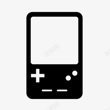 游戏男孩按钮电子产品图标图标